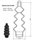 Osłona MIESZKOWA 6x17x100