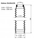 Osłona MIESZKOWA 35x50x239