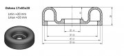 Osłony cylinderka hamulca 17x65x20