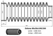 Osłona MIESZKOWA 86x56x100/260