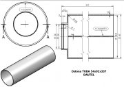 Osłona Tuba DAUTEL 54x92x337