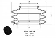 Osłona MIESZKOWA 45x57x86x46