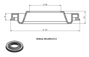 Osłona MIESZKOWA 44x102x17,5