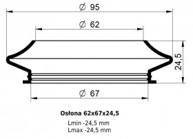 Osłona MIESZKOWA 62x67x24,5