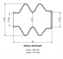 Osłona MIESZKOWA 20x26x60