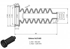 Osłona MIESZKOWA 9x37x85