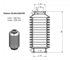 Osłona MIESZKOWA 25x36x100/250