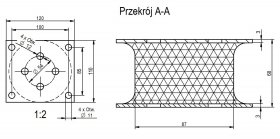 Poduszka walca DYNAPAC 110x120x60