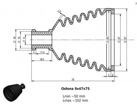 Osłona MIESZKOWA 9x47x75