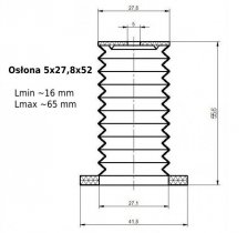 Osłona MIESZKOWA 5x27,8x52 Tabletotłoka