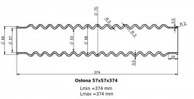 Osłona MIESZKOWA 57x57x374