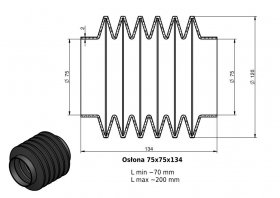 Osłona MIESZKOWA 75x75x134