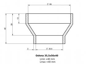 Osłona MIESZKOWA 35,5x56x40