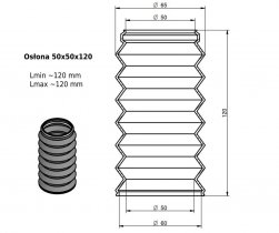 Osłona MIESZKOWA 50x50x120