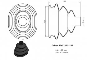 Osłona MIESZKOWA 35x115/85x135