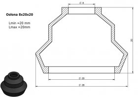 Osłona MIESZKOWA 8x20x20
