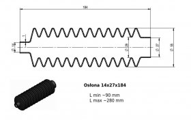 Osłona MIESZKOWA 14x27x184