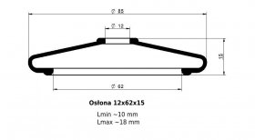 Osłona MIESZKOWA 12x62x15