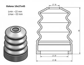 Osłona MIESZKOWA 10x27x45