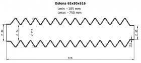 Osłona Mieszkowa 65x80x616