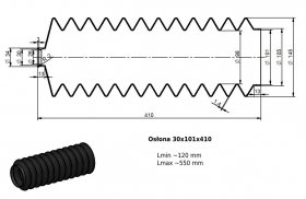 Osłona MIESZKOWA 30x101x410