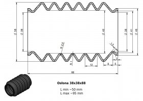 Osłona MIESZKOWA 38x38x88